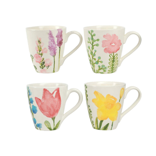 Fiori di Campo Assorted Mugs - Set of 4