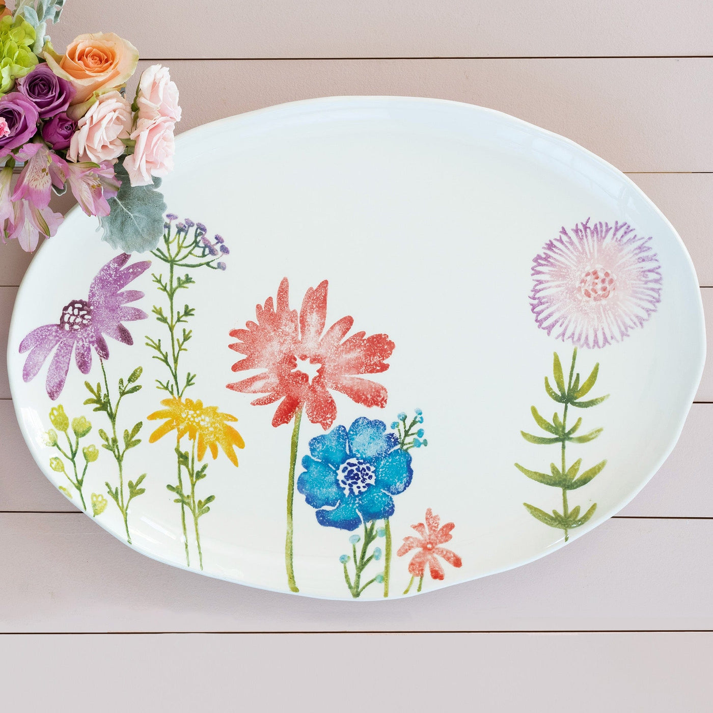 Fiori di Campo Large Oval Platter