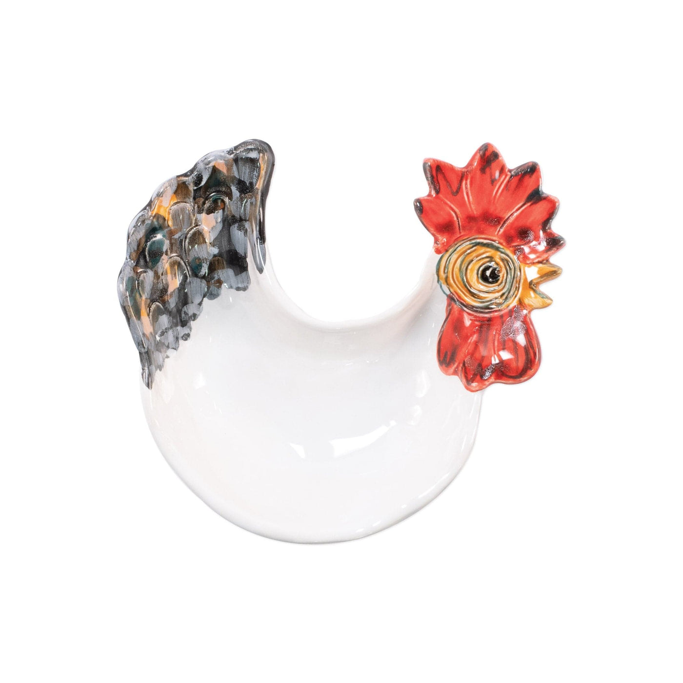 Outlet Store - Fortunata Rooster Figural Footed Small Bowl