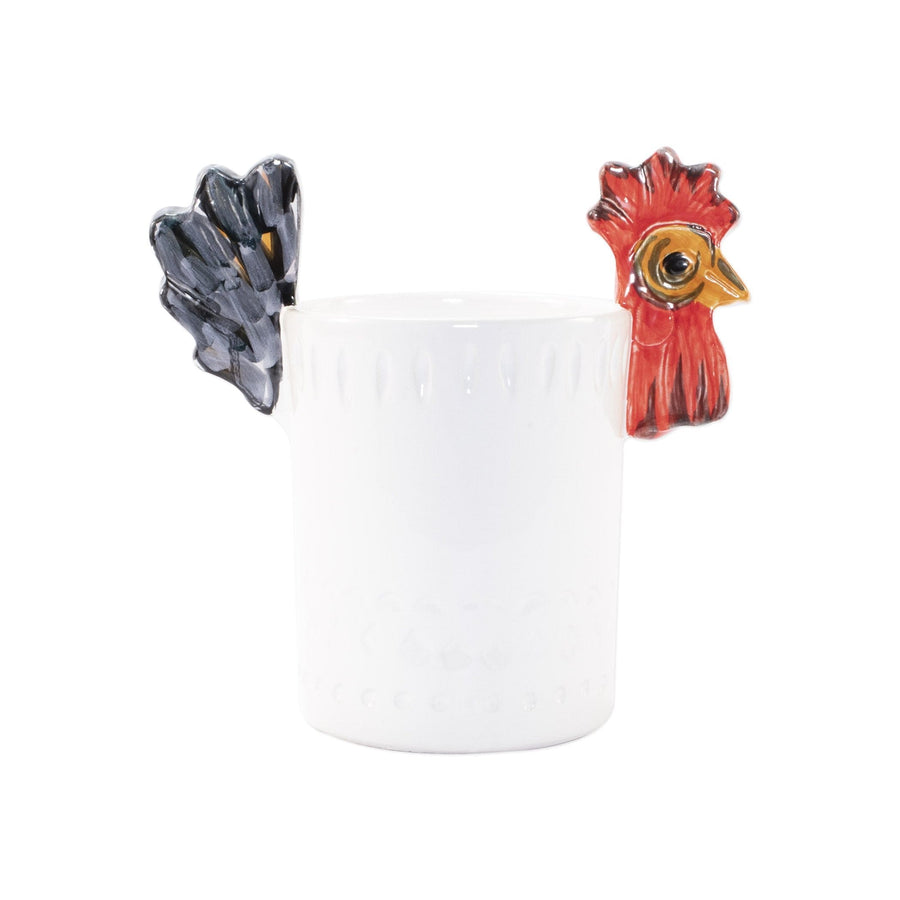 Fortunata Rooster Figural Utensil Holder by VIETRI