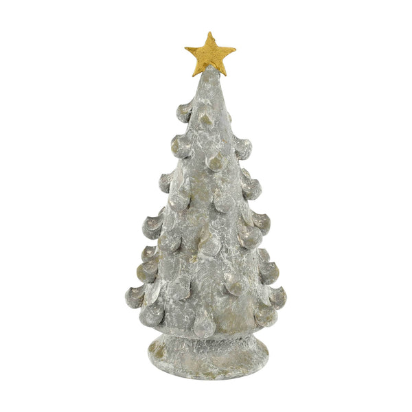 Foresta Gray Medium Tree with Gold Star