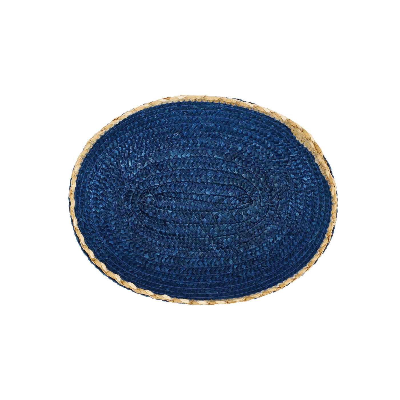 Florentine Straw Accessories Cobalt Large Round Bread Basket