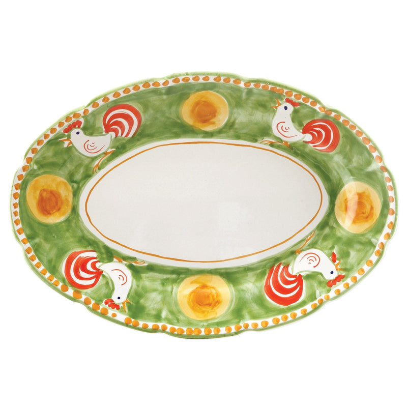 Campagna Gallina Oval Platter by VIETRI