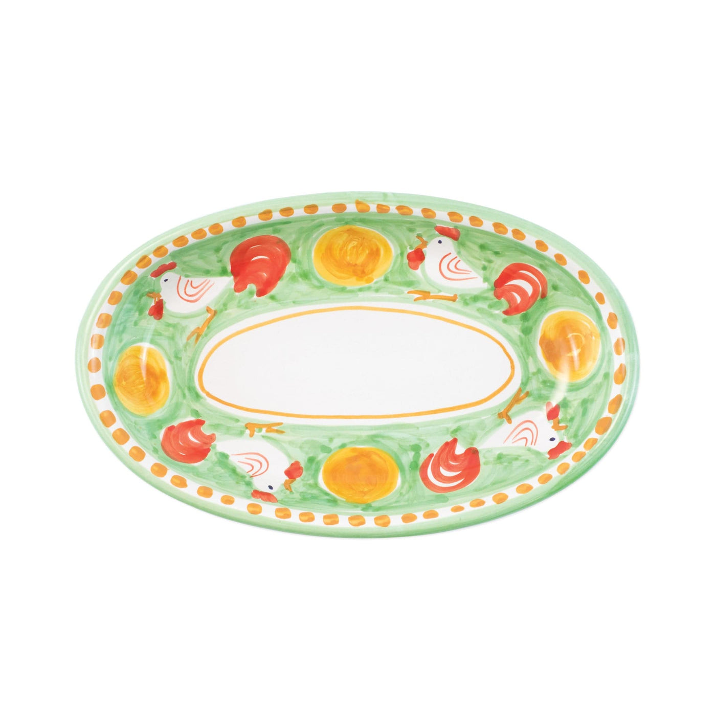 Campagna Gallina Small Oval Tray by VIETRI