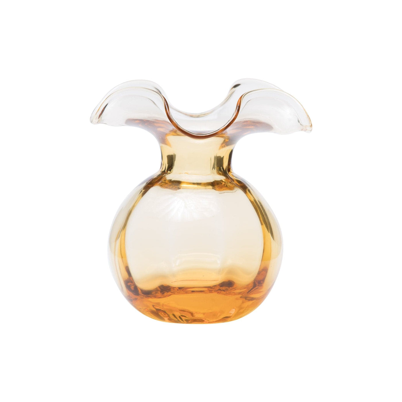 Hibiscus Glass Amber Bud Vase by VIETRI