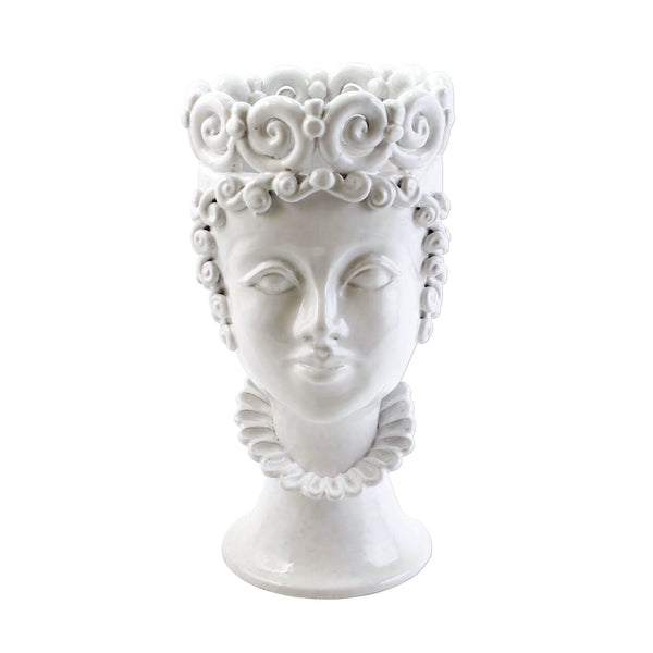 Sicilian Heads White Large Queen Head