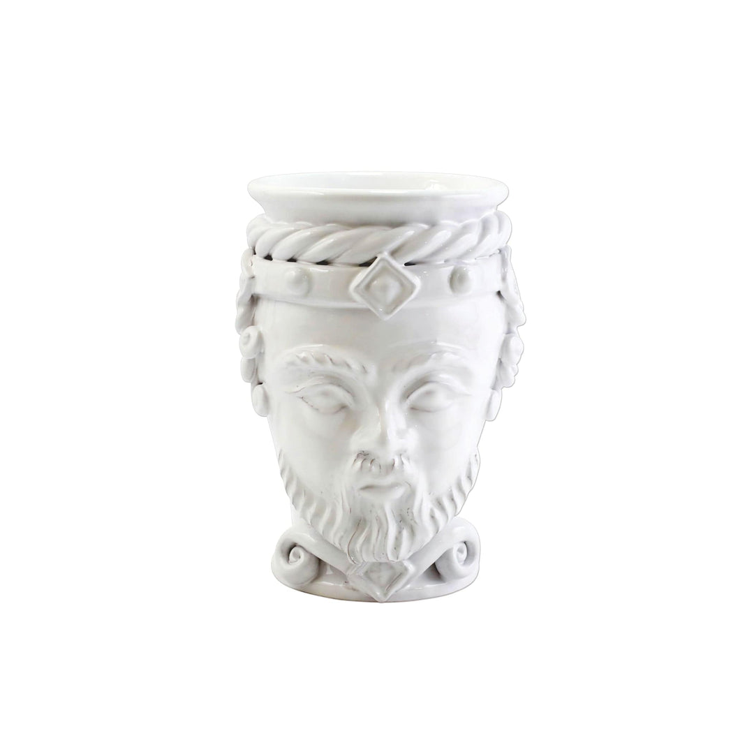 Sicilian Heads White Small King Head