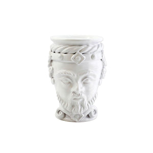 Sicilian Heads White Small King Head