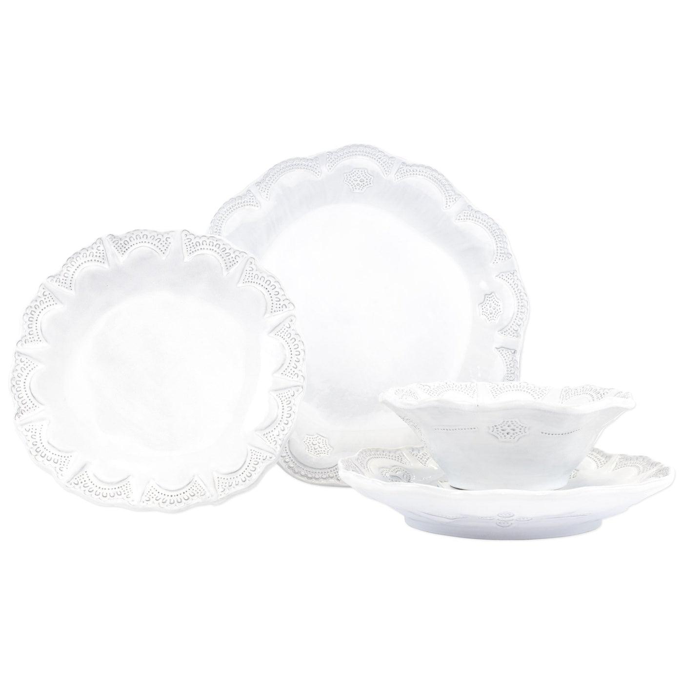 Incanto Lace Four-Piece Place Setting by VIETRI