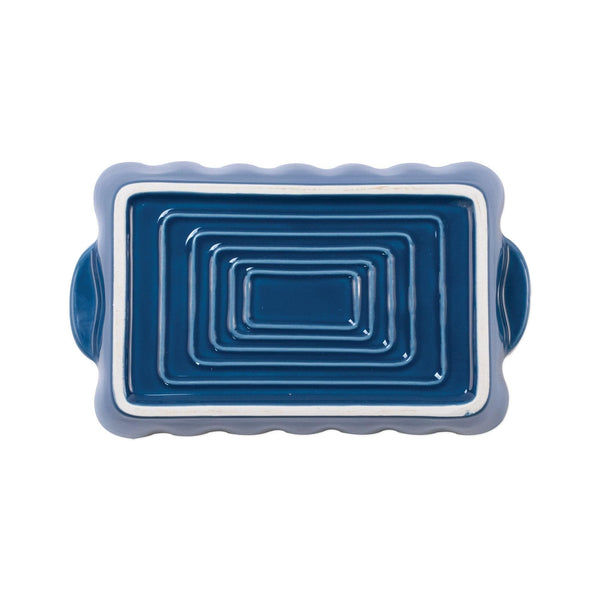 Italian Bakers Blue Small Rectangular Baker by VIETRI