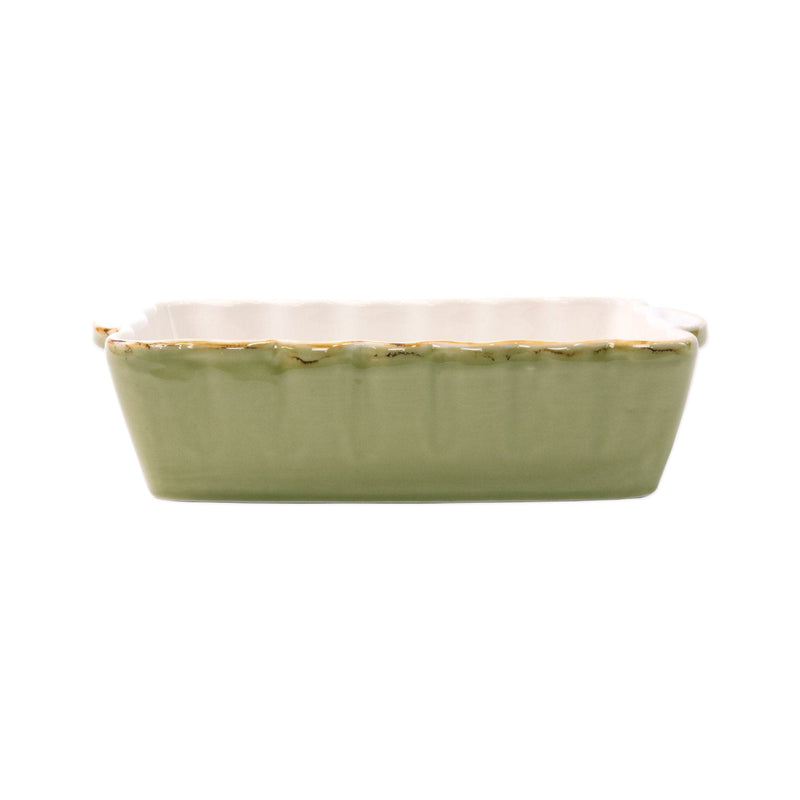 Italian Bakers Green Small Rectangular Baker by VIETRI