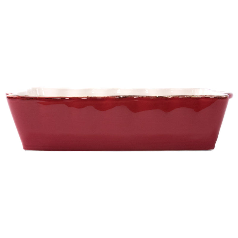 Italian Bakers Red Large Rectangular Baker by VIETRI