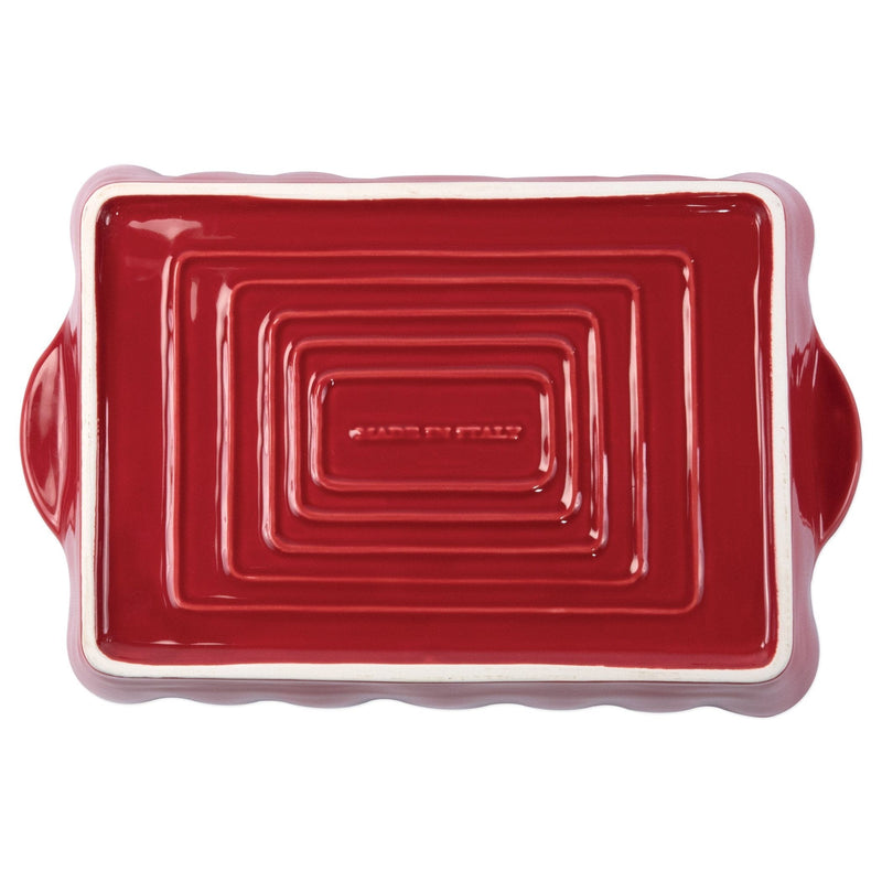 Italian Bakers Red Large Rectangular Baker by VIETRI