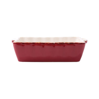 Italian Bakers Red Small Rectangular Baker by VIETRI