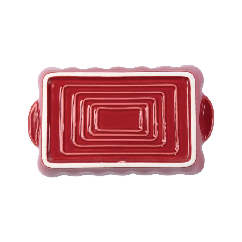 Italian Bakers Red Small Rectangular Baker by VIETRI