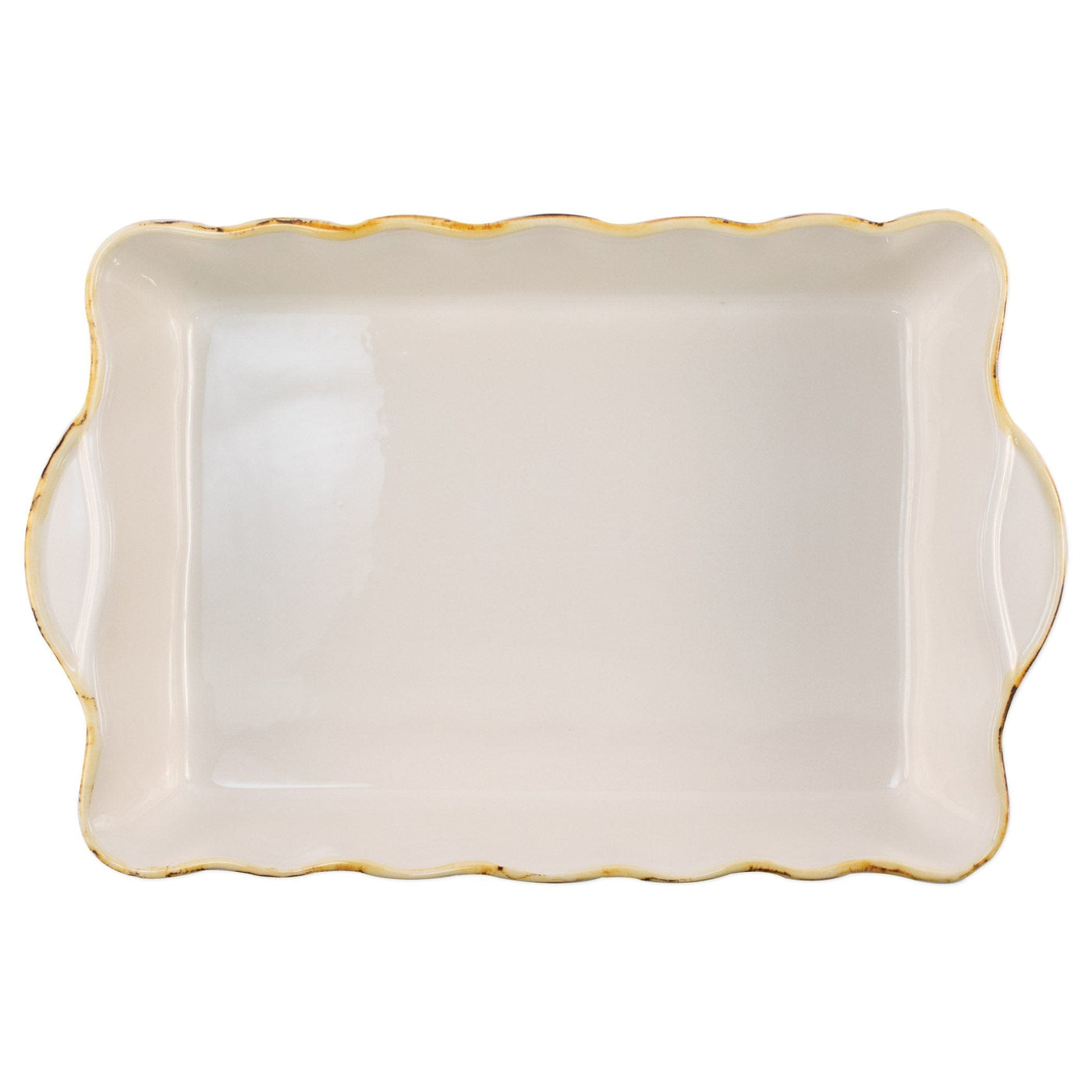 Italian Bakers White Large Rectangular Baker by VIETRI