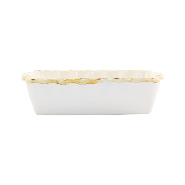 Italian Bakers White Small Rectangular Baker by VIETRI