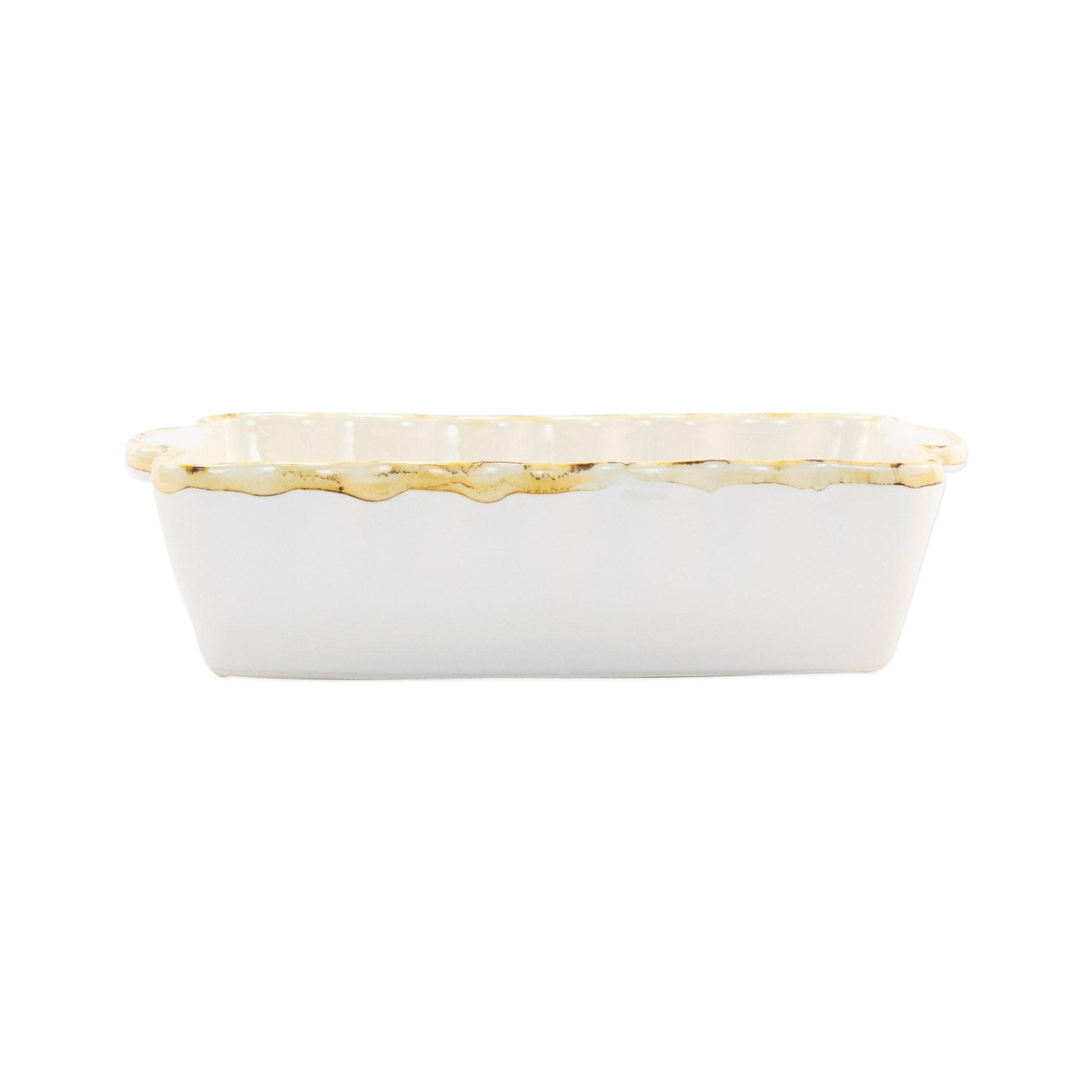 Italian Bakers White Small Rectangular Baker by VIETRI