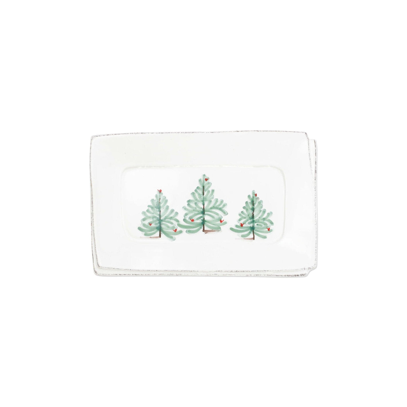 Lastra Holiday Small Rectangular Tray by VIETRI