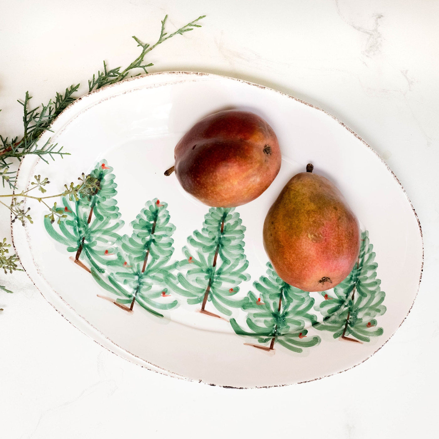 Lastra Holiday Small Oval Platter