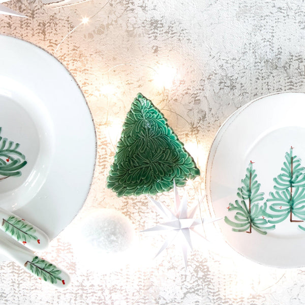 Lastra Holiday Figural Tree Dipping Bowl