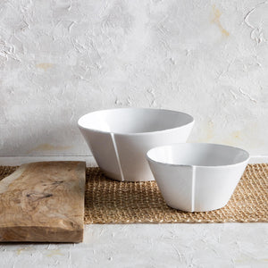 Lastra White Large Stacking Serving Bowl