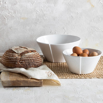 Lastra White Large Stacking Serving Bowl