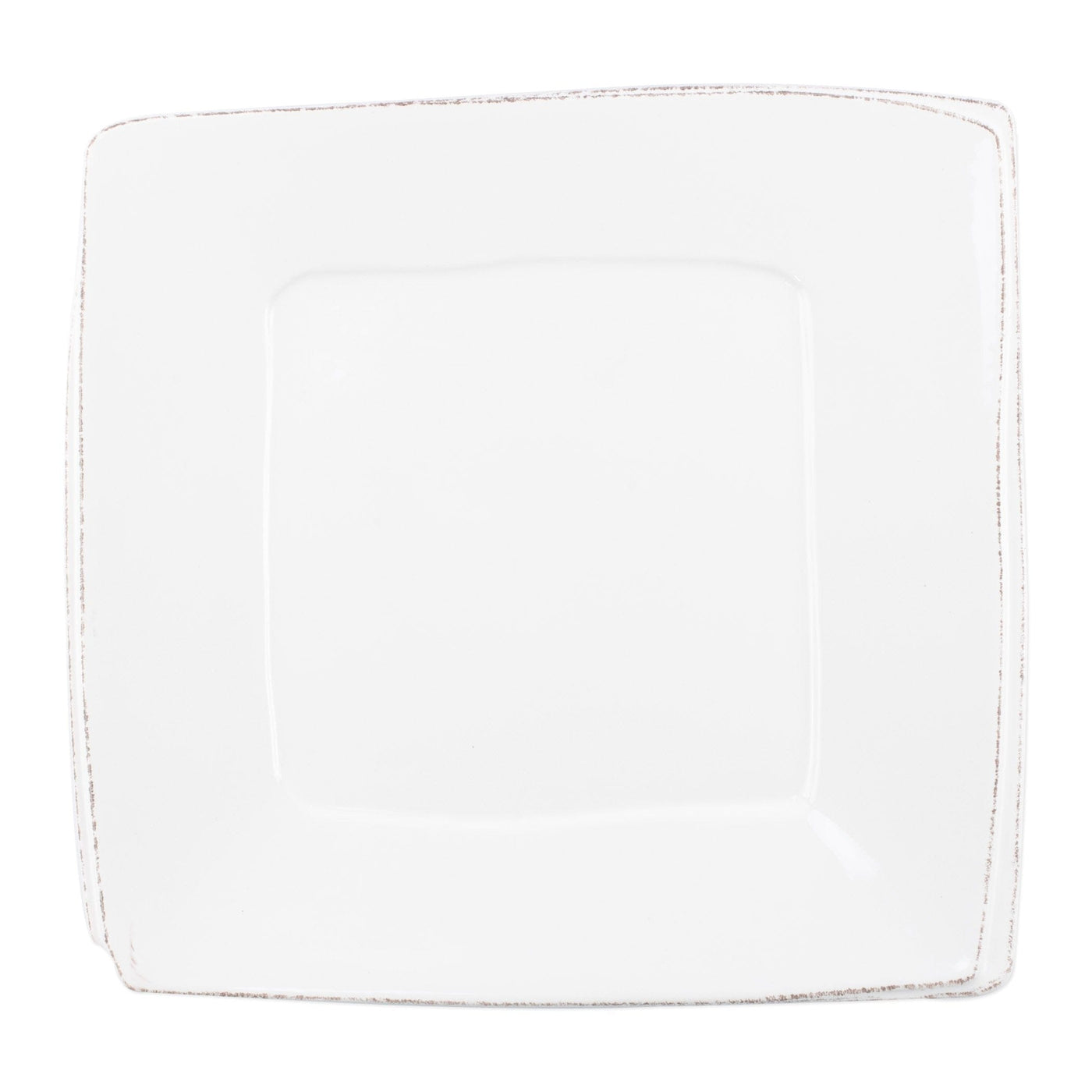 Lastra White Square Platter by VIETRI