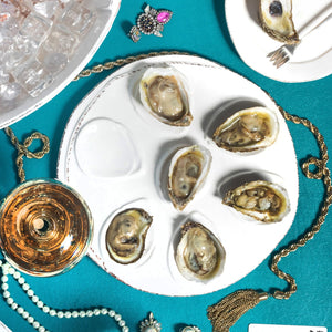 Lastra White Oyster Plate