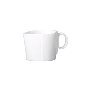 Lastra White Creamer by VIETRI