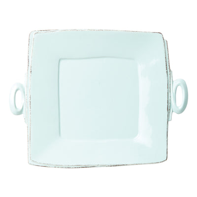 Lastra Handled Square Platter by VIETRI