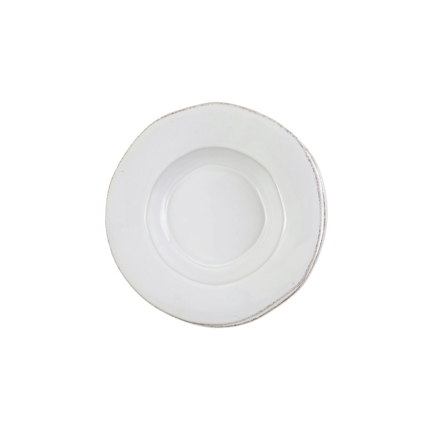 Lastra White Rimmed Pasta Bowl by VIETRI