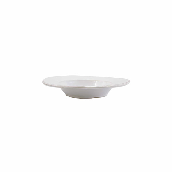 Lastra White Rimmed Pasta Bowl by VIETRI