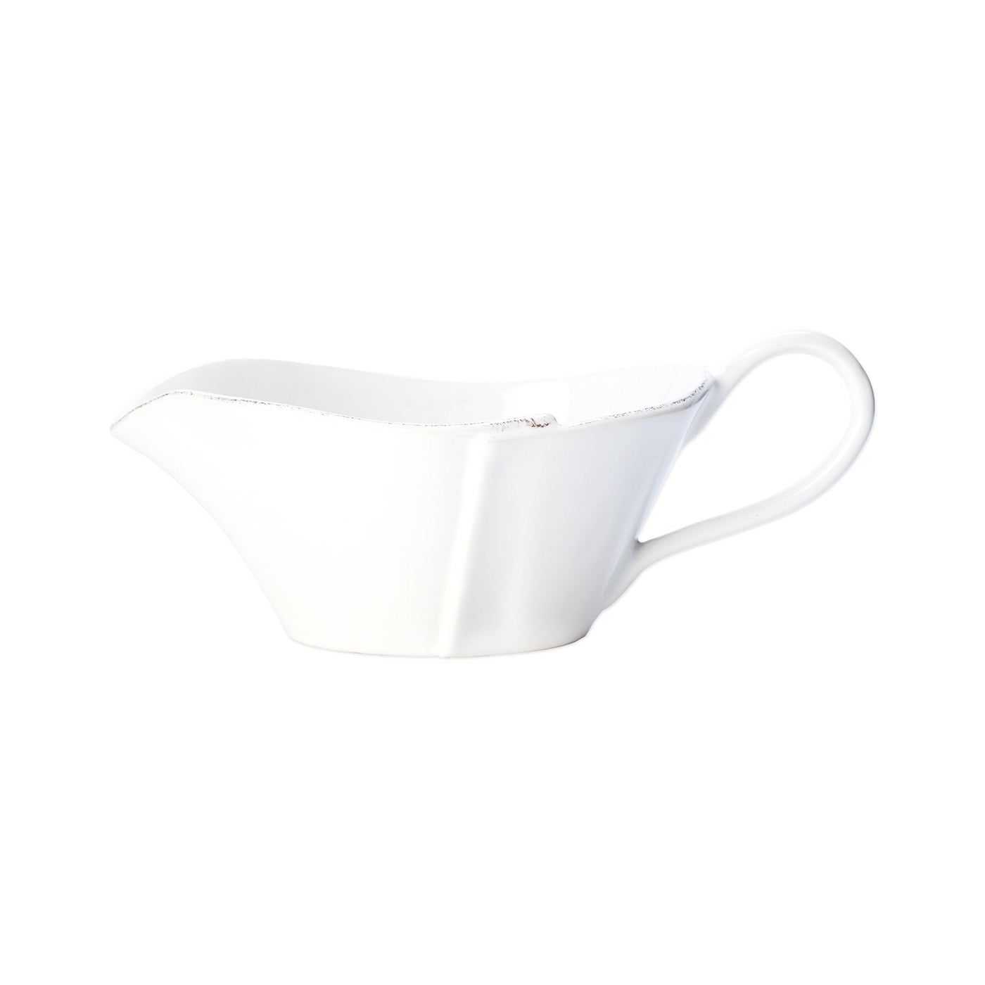 Lastra White Sauce Server by VIETRI