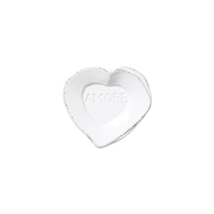 Lastra Heart Mini Amore Plate by VIETRI