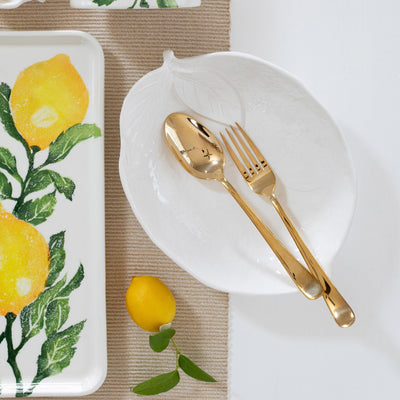 Limoni White Figural Lemon Platter