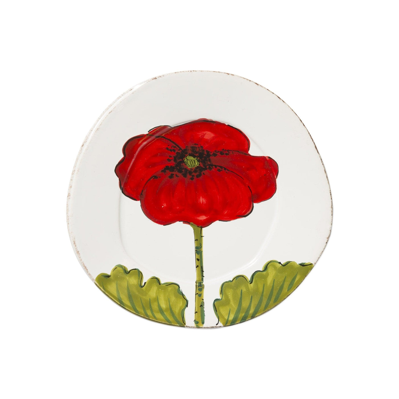 Lastra Poppy Salad Plate by VIETRI