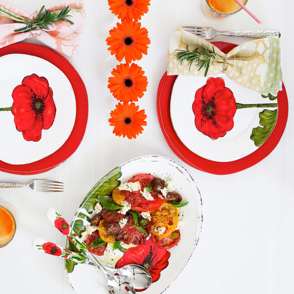 Lastra Poppy Salad Plate