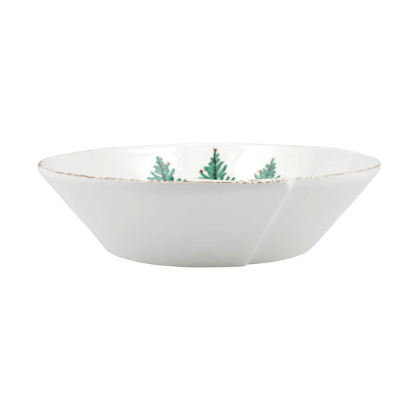 Melamine Lastra Holiday Large Shallow Serving Bowl