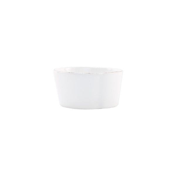 Melamine Lastra White Condiment Bowl by VIETRI