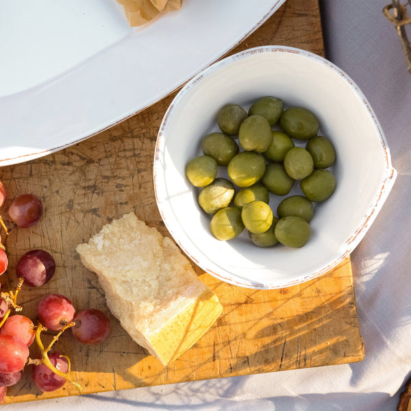 Melamine Lastra White Condiment Bowl