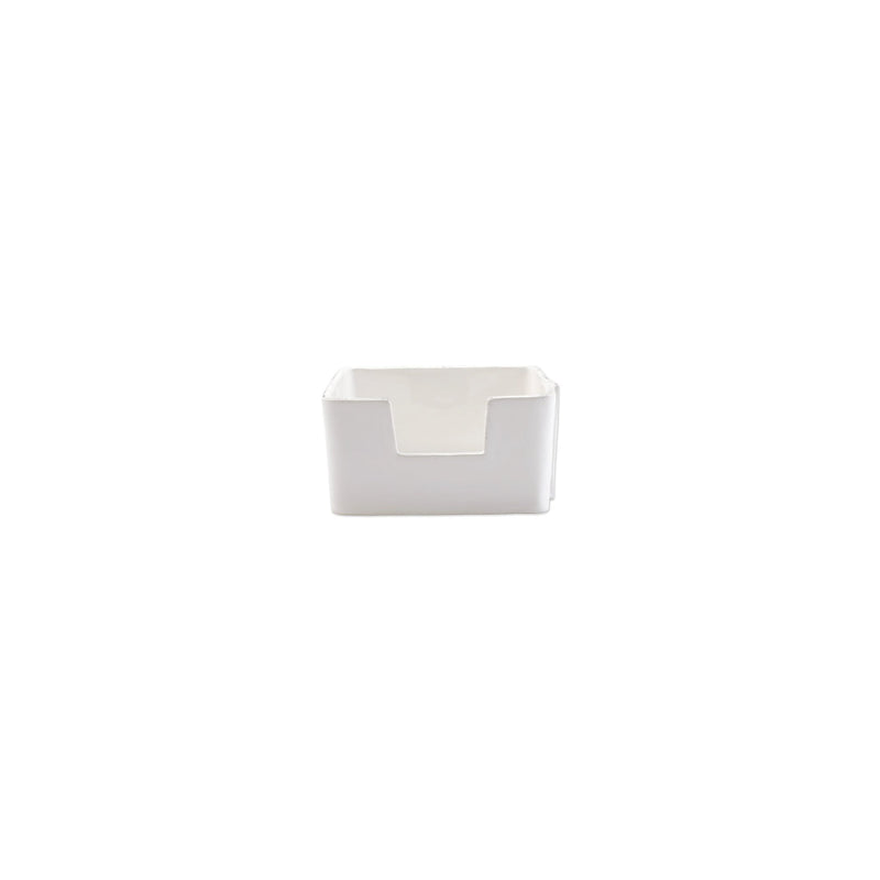 Melamine Lastra White Cocktail Napkin Holder