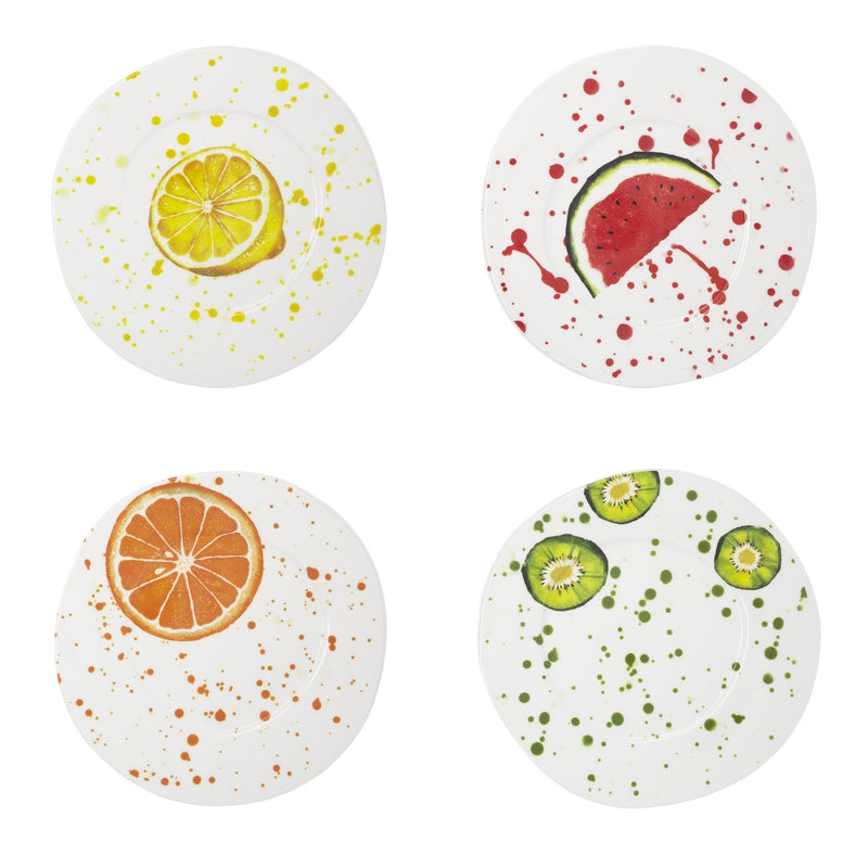 Melamine Fruit Assorted Salad Plates - Set of 4 by VIETRI