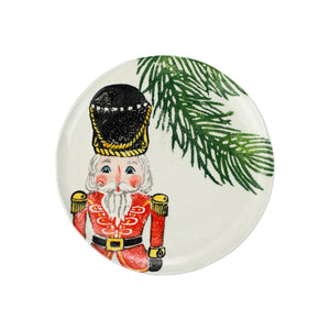 Nutcrackers Red Salad Plate