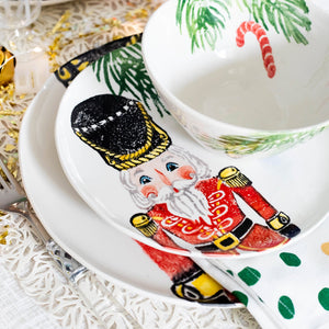 Nutcrackers Red Salad Plate