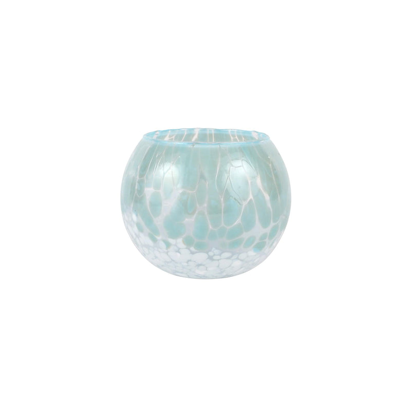 Nuvola Light Blue and White Small Round Vase