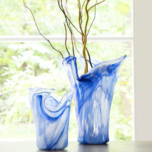 Onda Glass Cobalt Small Vase