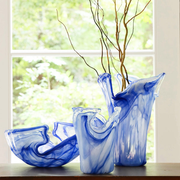 Onda Glass Cobalt Large Vase