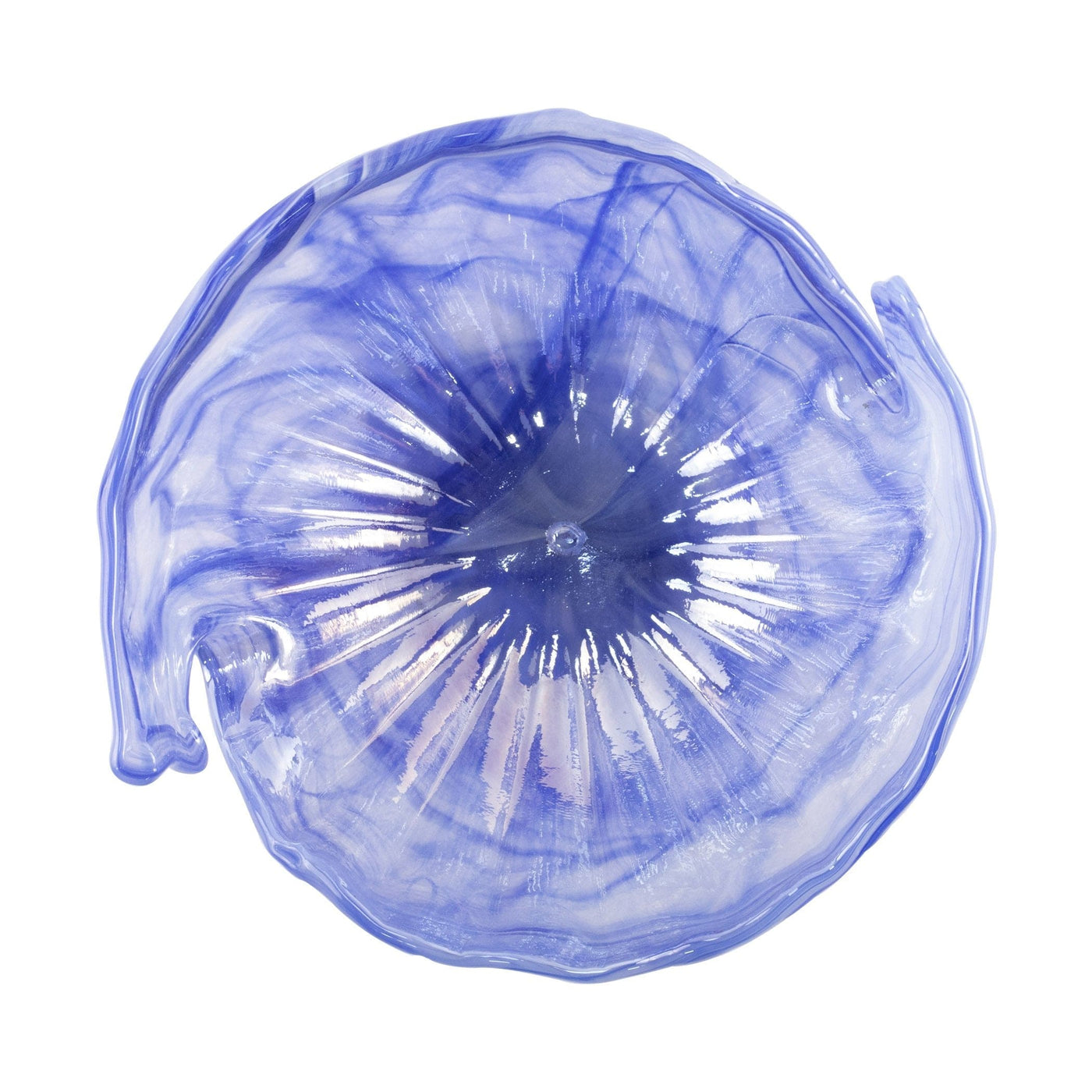 Onda Glass Cobalt Round Bowl by VIETRI