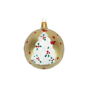 Ornaments Tree with Red Birds Ornament